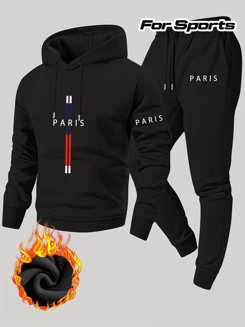 Running Gear For Men - Conjunto Urbano Casual de Dos Piezas