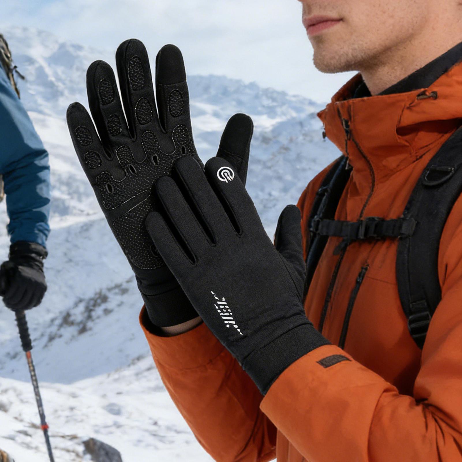 Running Gear In Snow - Guantes cálidos para ciclismo, equipo para