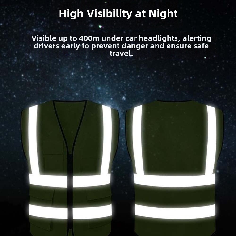 Reflective Running Gear Vest - Chaleco reflectante de alta visibilidad, ropa