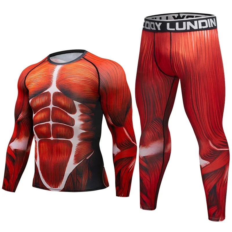 Head Gear Running - Conjunto de compresión para hombre, mallas