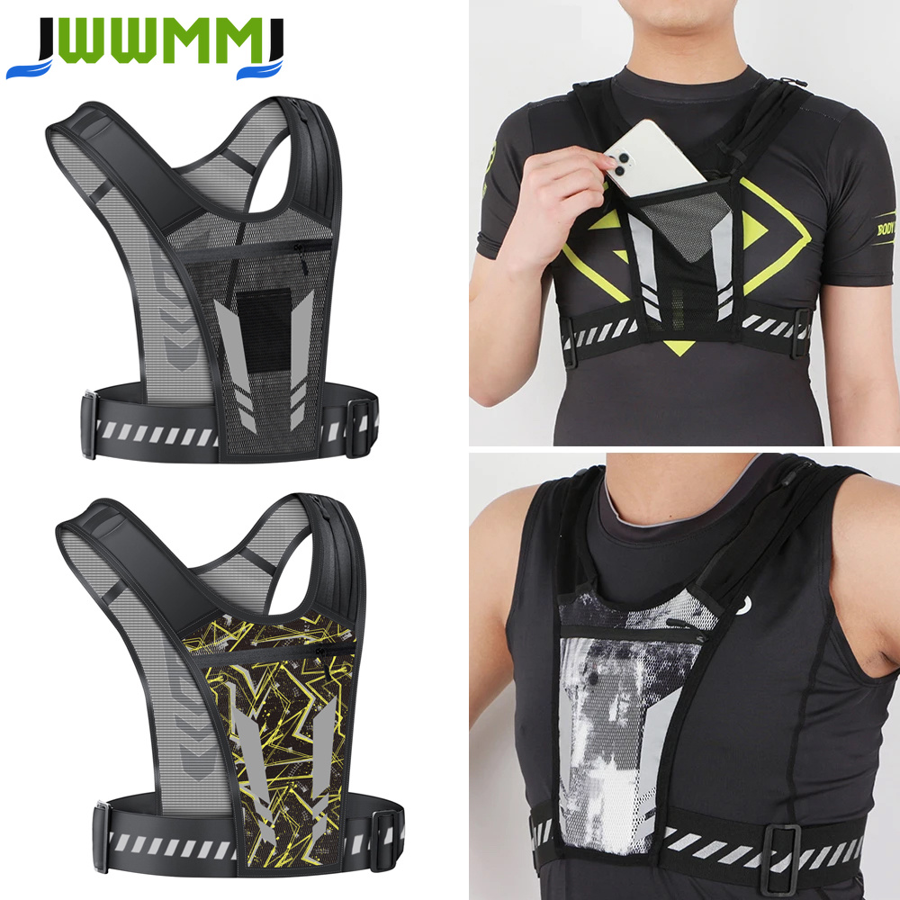 Running Gear For Your Phone - Chaleco reflectante para correr con soporte