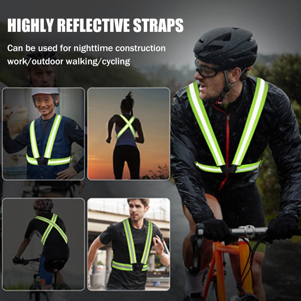 Chalecos de seguridad ajustabl - Reflective Running Gear Vest reseña y precio