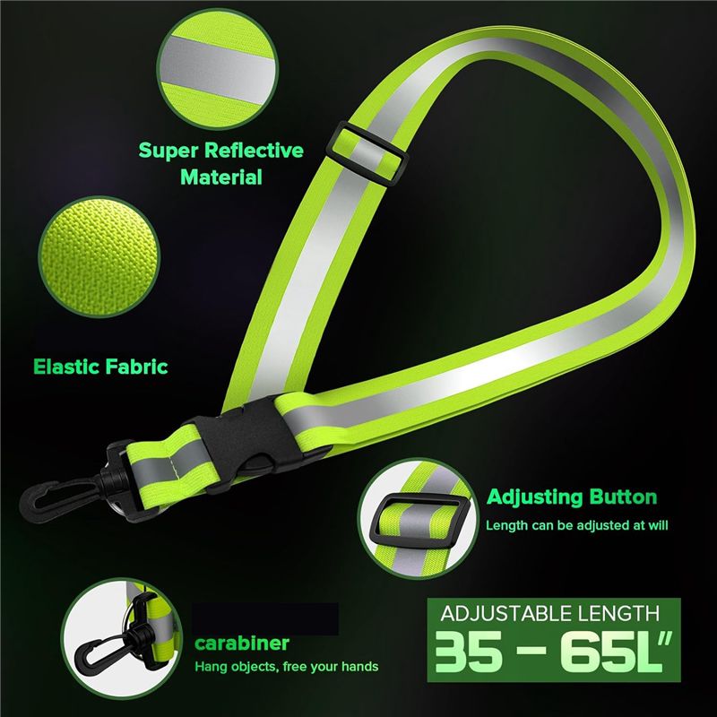 A04G-Bandana reflectante para  - Running Gear Green reseña y precio