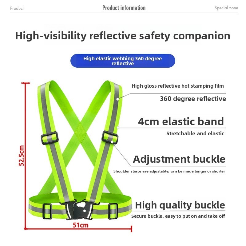 Chaleco Reflectante Ajustable  - Reflective Running Gear Vest reseña y precio