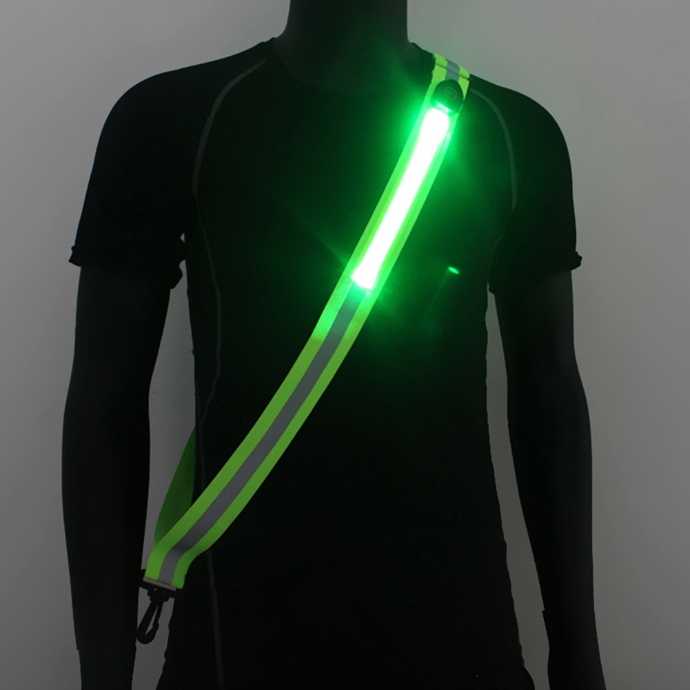 Cinturón Reflectante LED Recar - Running Gear Green reseña y precio