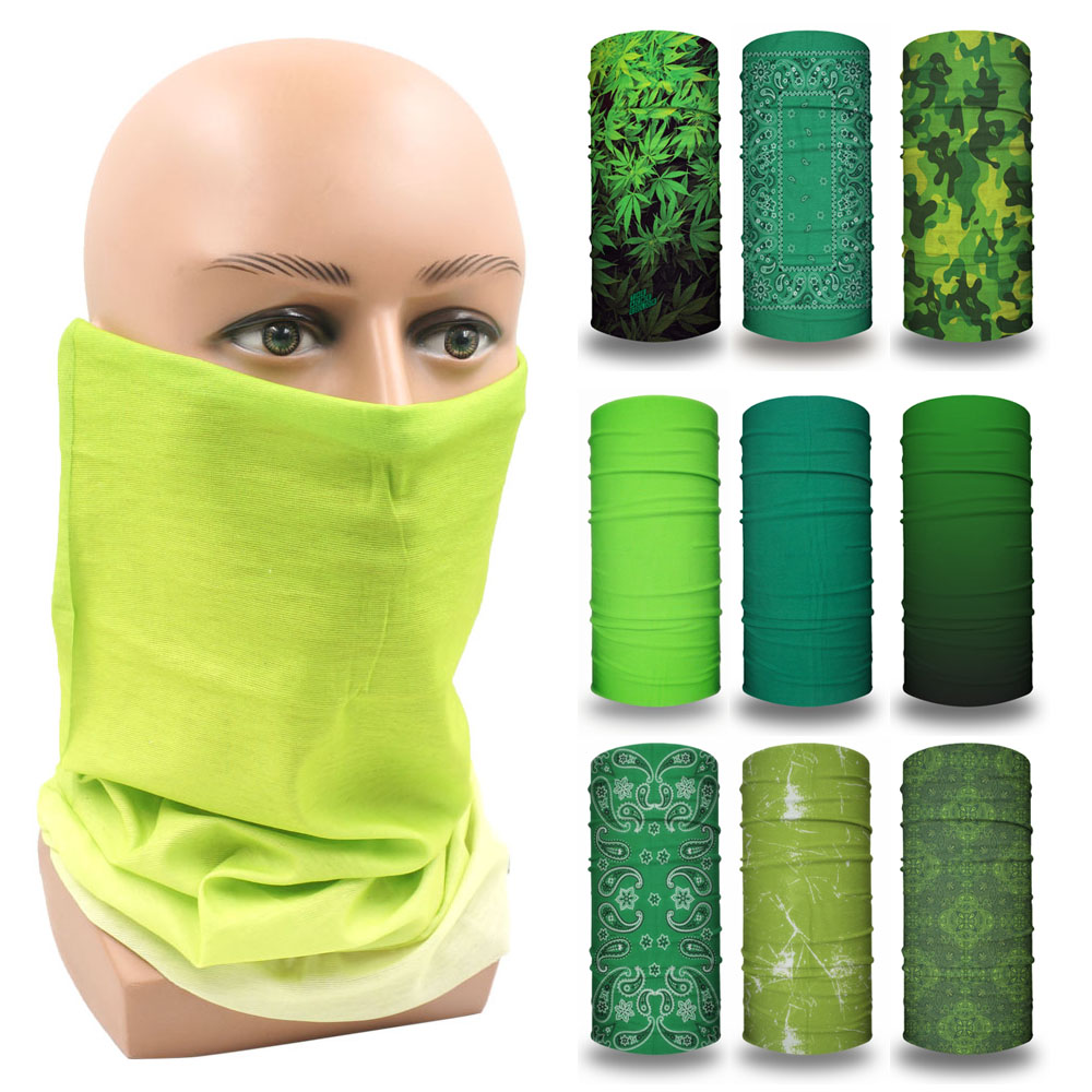 Pañuelos de cara verde para ho - Running Gear Green reseña y precio