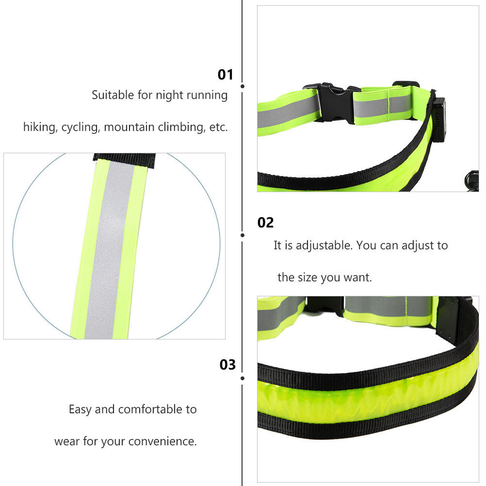 Cinturón Reflectante LED Recar - Running Gear Green reseña y precio