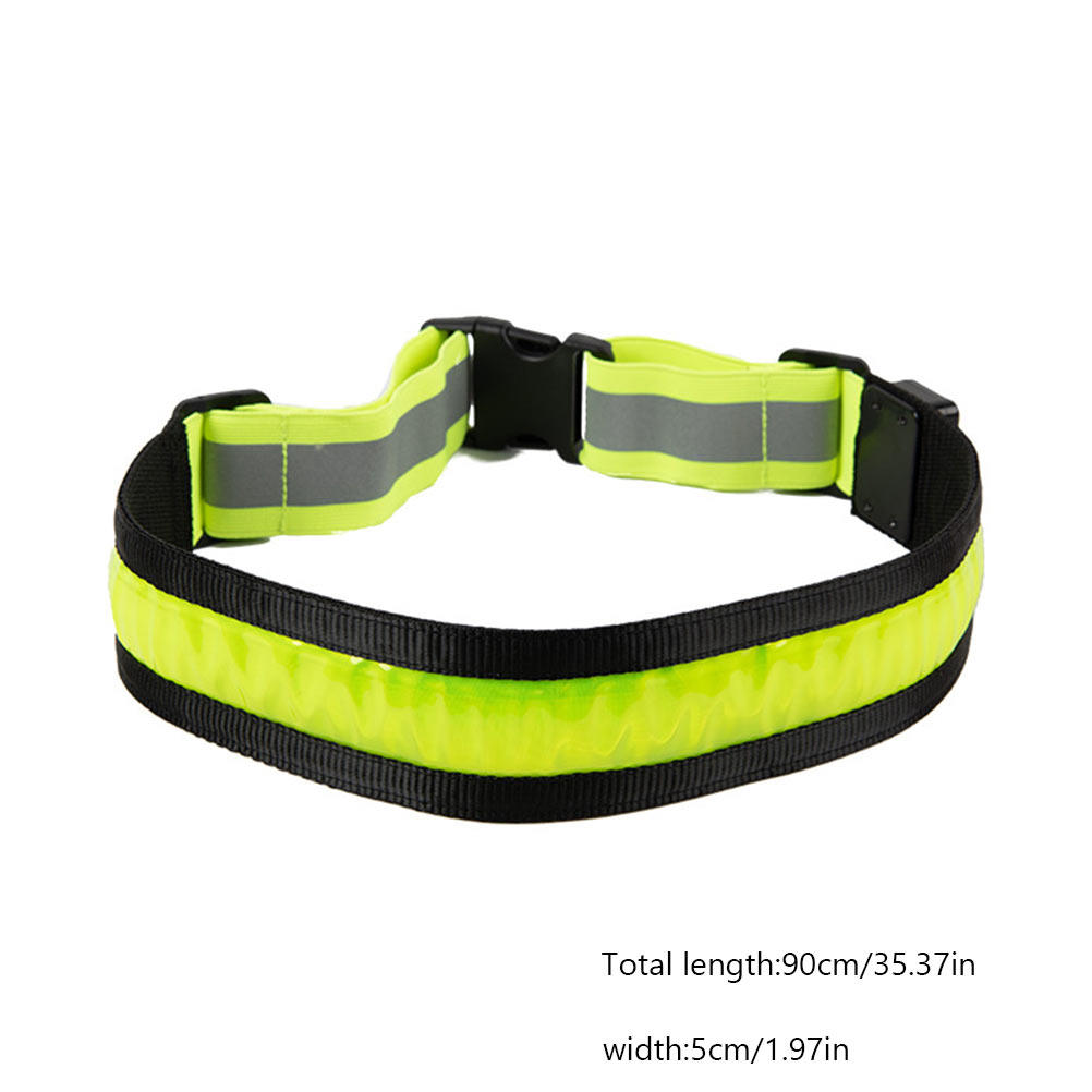 Cinturón Reflectante LED Recar - Running Gear Green reseña y precio