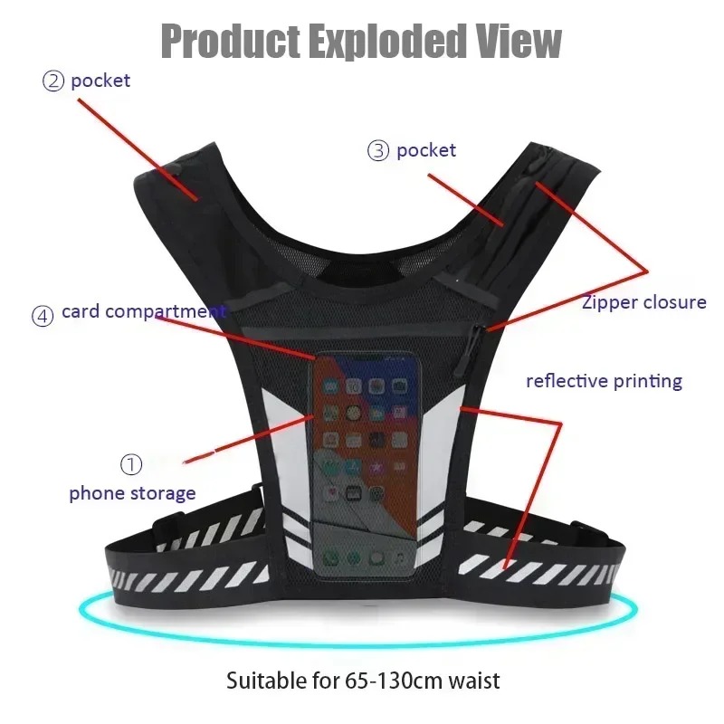 Chaleco ligero para correr CZH - Reflective Running Gear Vest reseña y precio