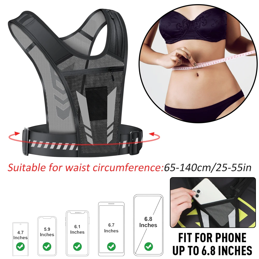 Chaleco reflectante para corre - Running Gear For Your Phone reseña y precio