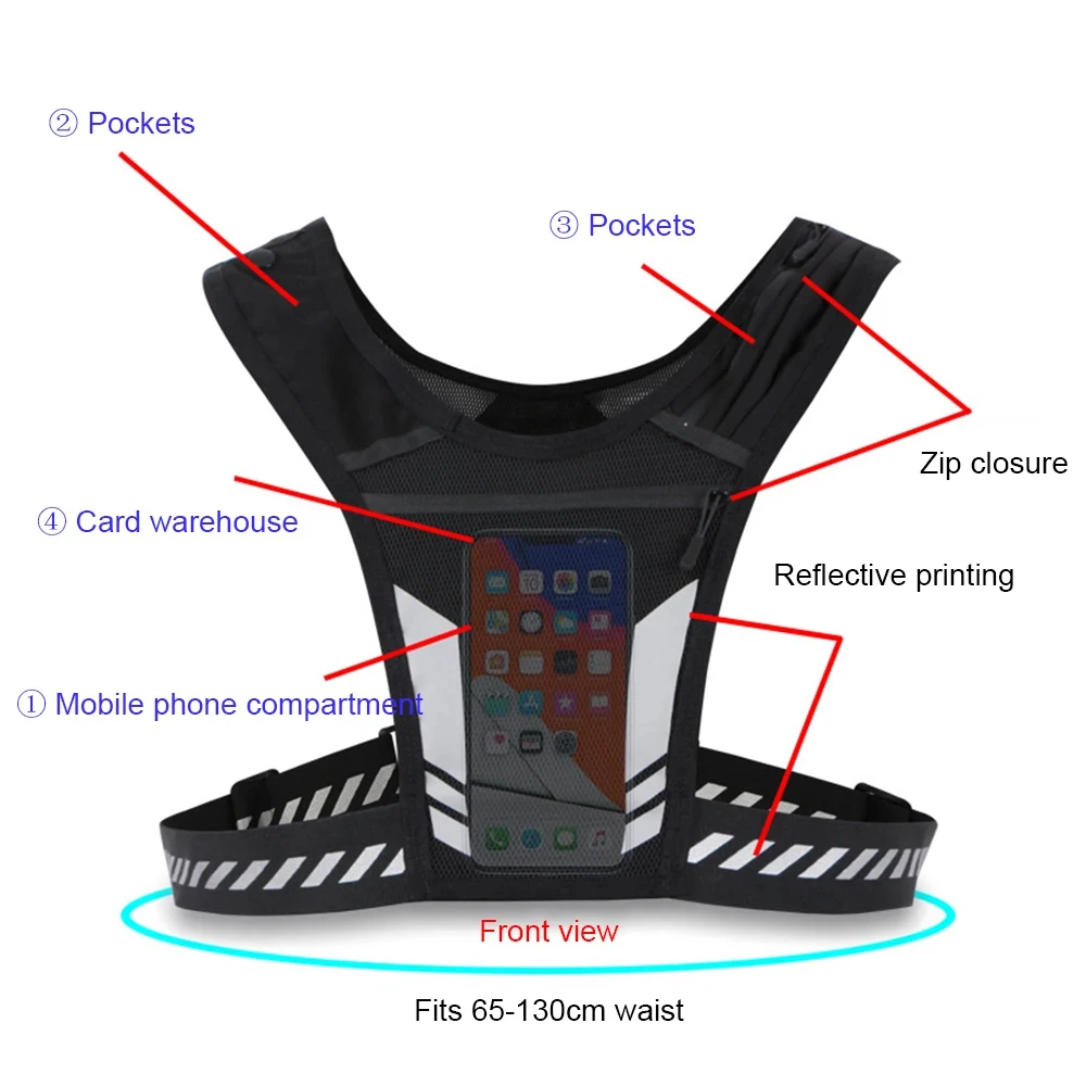 Chaleco reflectante para corre - Running Gear For Your Phone reseña y precio