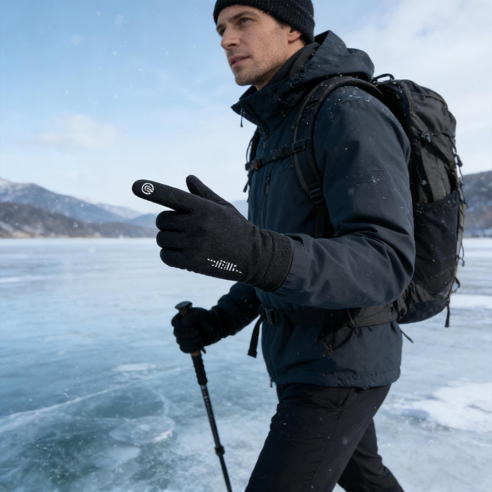 Guantes cálidos para ciclismo, - Running Gear Cold Weather reseña y precio
