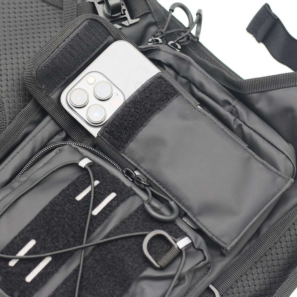 Chaleco Táctico con Bolsa de A - Reflective Running Gear Vest reseña y precio